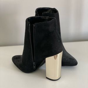 Black Mirrored Heeled Boots